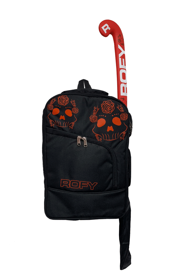 Rofy Hockey rugzak zwart skull